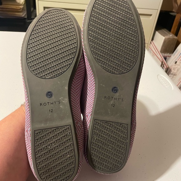 Rothy’s EUC Amethyst Metallic Herringbone Loafer Size 12 - Picture 4 of 5